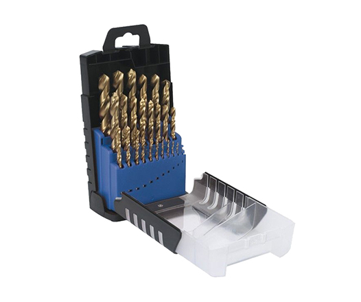 25Pcs Metric DIN338 Fully Ground HSS Cobalt Twist Drill Bits Set in Plastic Box