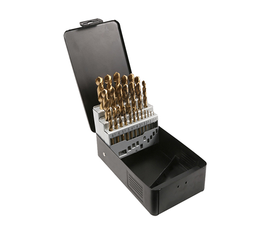 25Pcs Metric DIN338 M35 HSS Cobalt Drill Bit Set in Metal Box