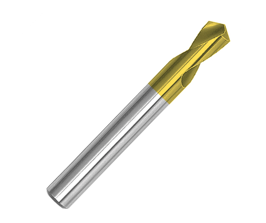 Tin-Coated HSS NC Centering Spot Drill for Small Spot Drilling