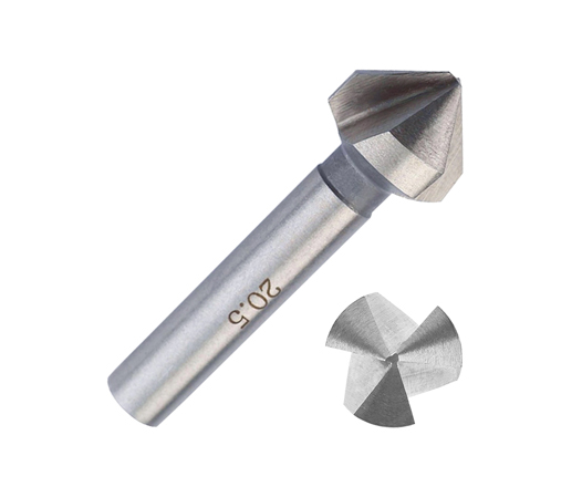 DIN335C 90 Degree 3 Flutes HSS Chamfer Countersink Drill Bit for Chamfering and Deburring