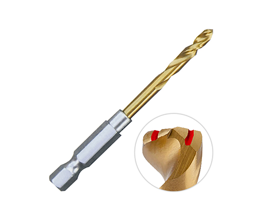 ChipBreaker Impact Hex Shank Variable Helix Chip Breaker HSS Drill Bit for Metal