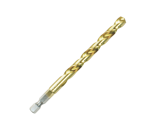 DIN338 Jobber Length Titanium HSS Impact Hex Shank Drill Bit for Metal