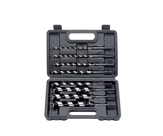 8Pcs 200mm SDS Plus Shank Wood Auger Drill Bit Set with Plastic Box