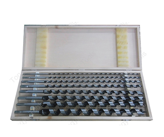 8Pcs 460mm Hex Shank Wood Auger Drill Bit Set in Case