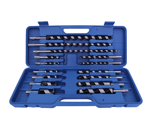 15Pcs Hex Shank Wood Auger Drill Bit Set with Plastic Box