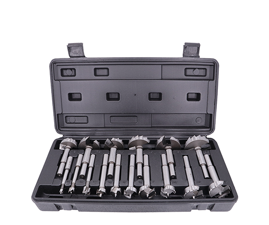 16Pcs Hinge Boring Wood Forstner Bit Set with Saw Teeth In Plastic Box