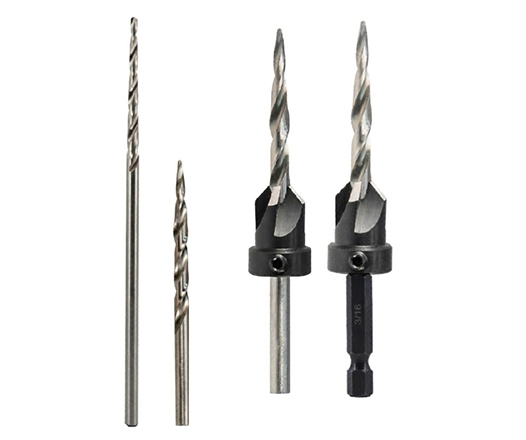 Conical Tapered Flute Replacement HSS Taper Drill Bit with Countersink for Wood Screw