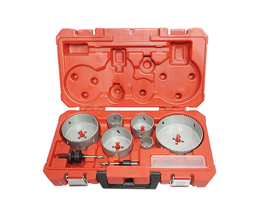 8Pcs HSS Bi-Metal Hole Saw Kit in Black Plastic Box for Cutting Metal Wood Plastic1