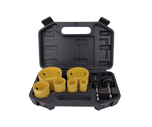 8Pcs HSS Bi-Metal Holesaw kit Set in Plastic Box