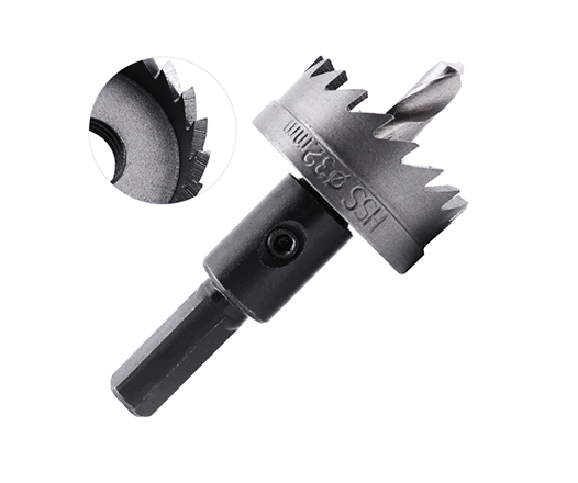 HSS Hole Saw Cutter with Safety Stopper for Metal Stainless Steel Sheet Tube Pipe Cutting