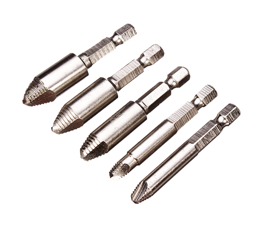 5Pcs Broken Damaged Screw Extractor and Remover Set to Remove Broken Screw Bolt Stud