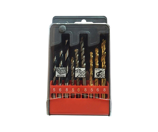 9Pcs Metric Combianion Drill Bit Set in Plastic Box