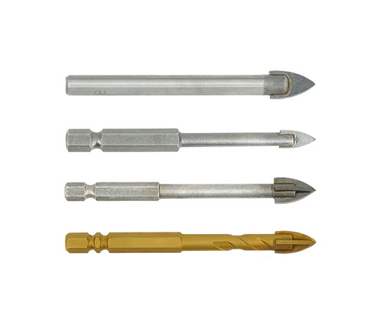 6mm 14 Inch Carbide Tip Ceramic Porcelain Tile Glass Drill Bit for Glass Tile Drywall Concrete Wall Drilling