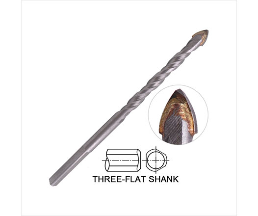 Triangle Shank Multi Purpose Drill Bit for Glass Ceramic Tile Concrete Brick Plastic Wood