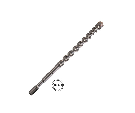 Carbide Cross Head Tip Spline Shank Hammer Drill Bit for Concrete Stone Mable Masonry Drilling