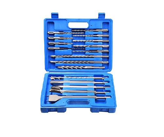 17Pcs SDS PLUS Drill Bit and Chisel Set in Plastic Box