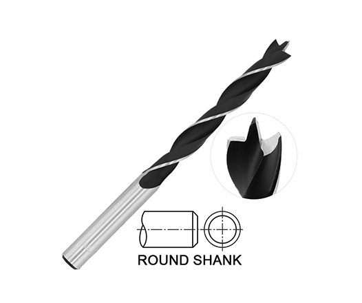 HCS Rolled Woodworking Wood Brad Point Drill Bit for Wood Precision Drilling