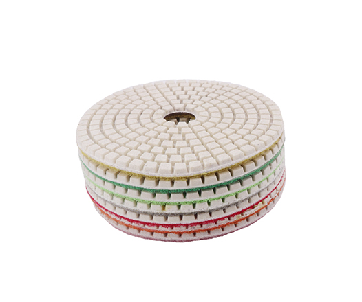 7Pcs 100mm Wet Use Diamond Flexible Polishing Pad Set for Stone Marble Granite Quartzite Ceramic