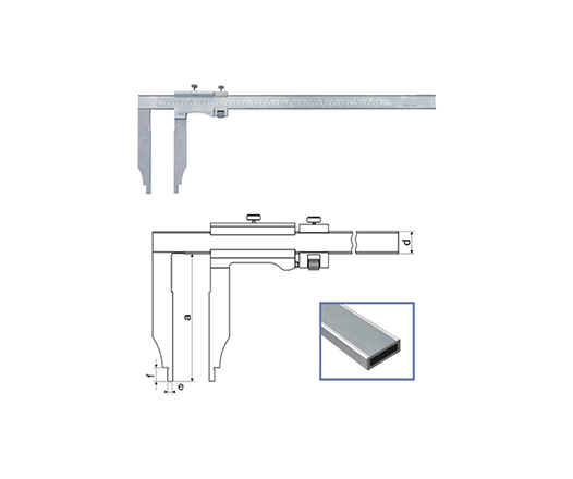 Digital Long Jaw Vernier Caliper for Inside Outside Depth Step Measuring